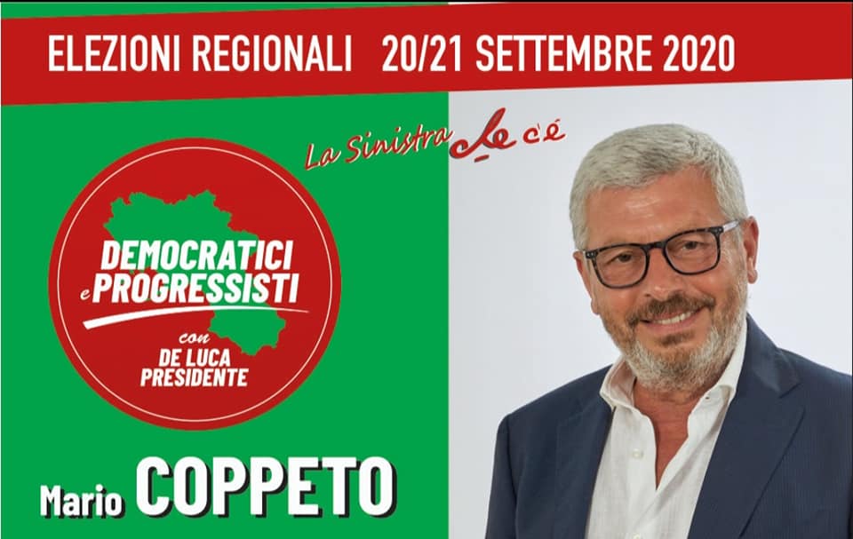 Il 20 e 21 Settembre 2020 – Elezioni Regionali – Mario Coppeto Democratici e Progressisti