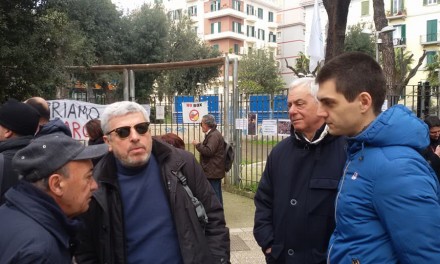 Manifestazione per la riapertura del parco Mascagna